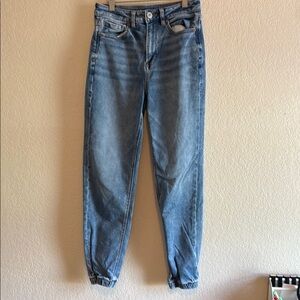 American Eagle Outfitters Light Blue Denim Joggers